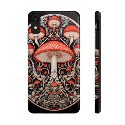 Mystical Mushroom Mandala Tough iPhone Case | Psychedelic Phone Cover