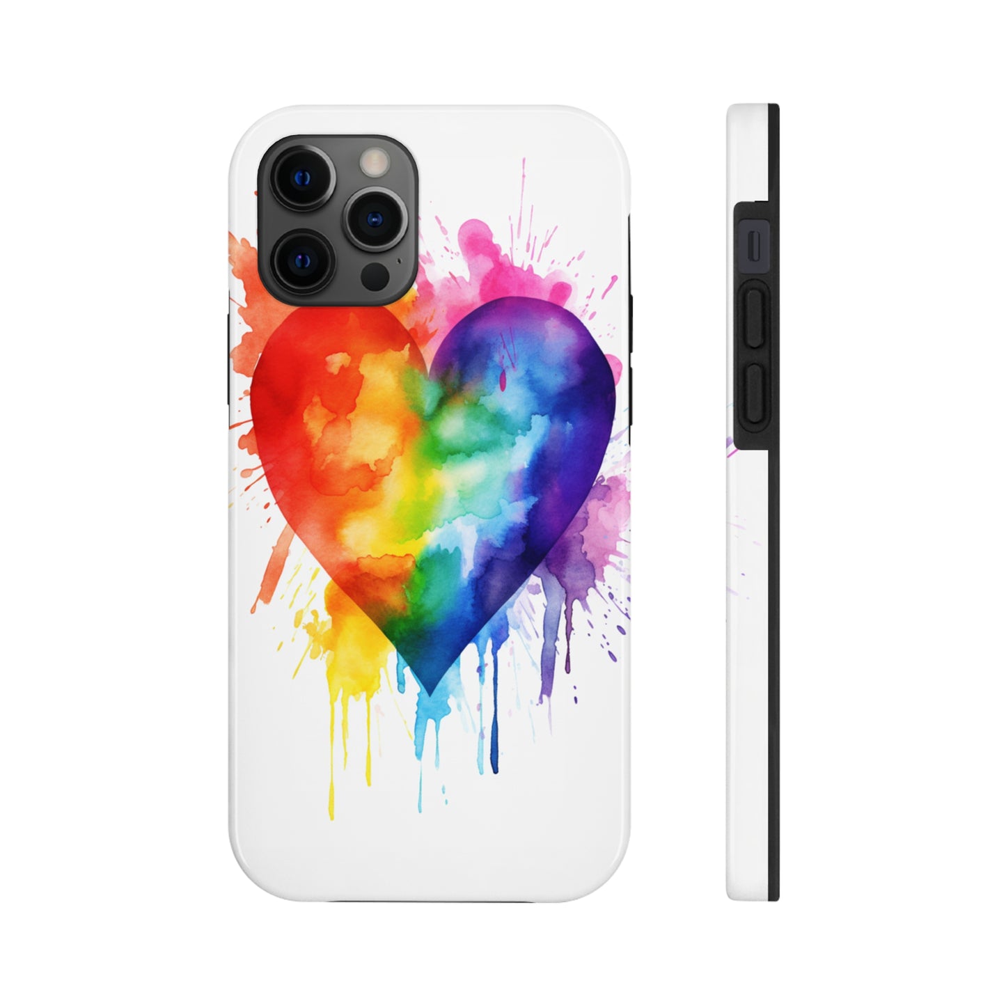 Gay Pride Rainbow Heart iPhone Case | Embrace Love, Equality, and LGBTQ+ Pride