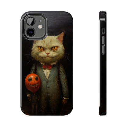 Creepy Spooky Halloween Cat iPhone Case | Dark Academia, Goth