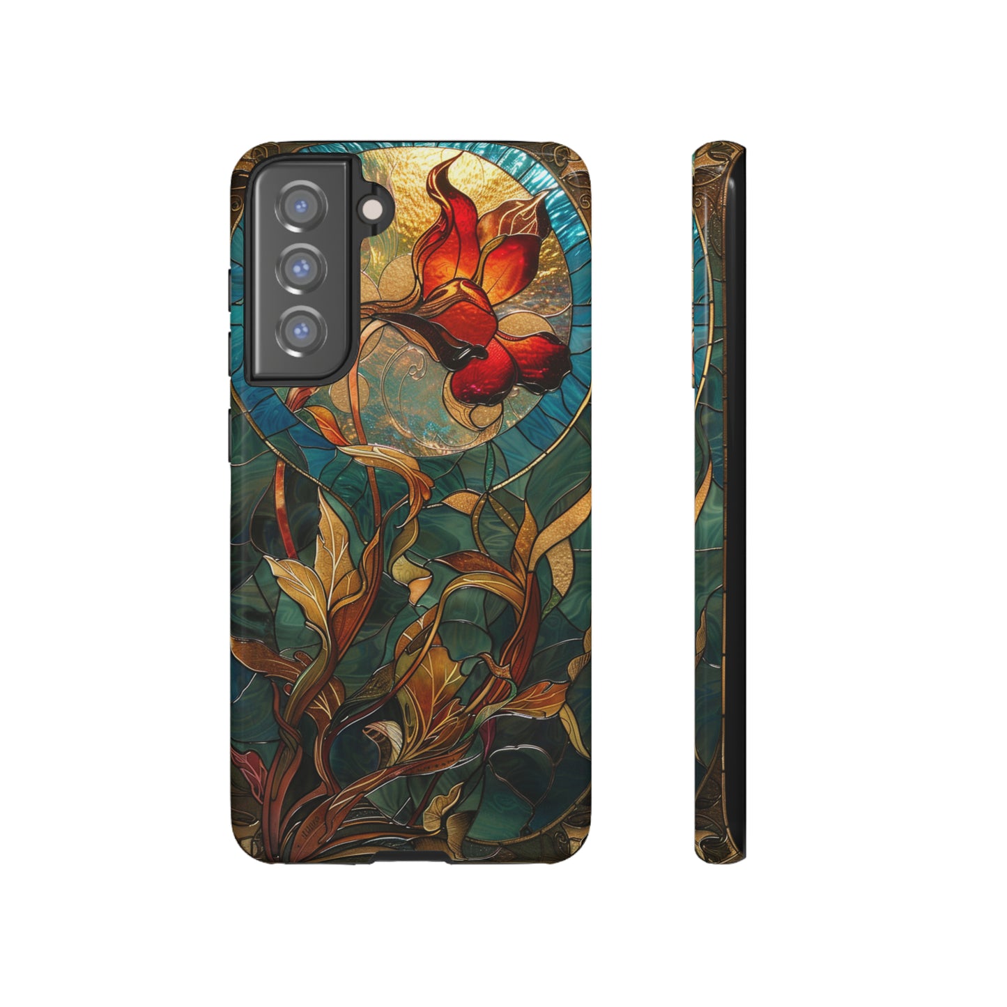 Art Nouveau Floral Full Moon Phone Case