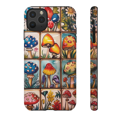 Trippy Magic Mushroom Tile  Abstract Art Phone Case