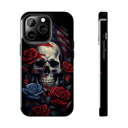 Skull USA Flag iPhone Case | Patriotic Edge with Stylish Protection