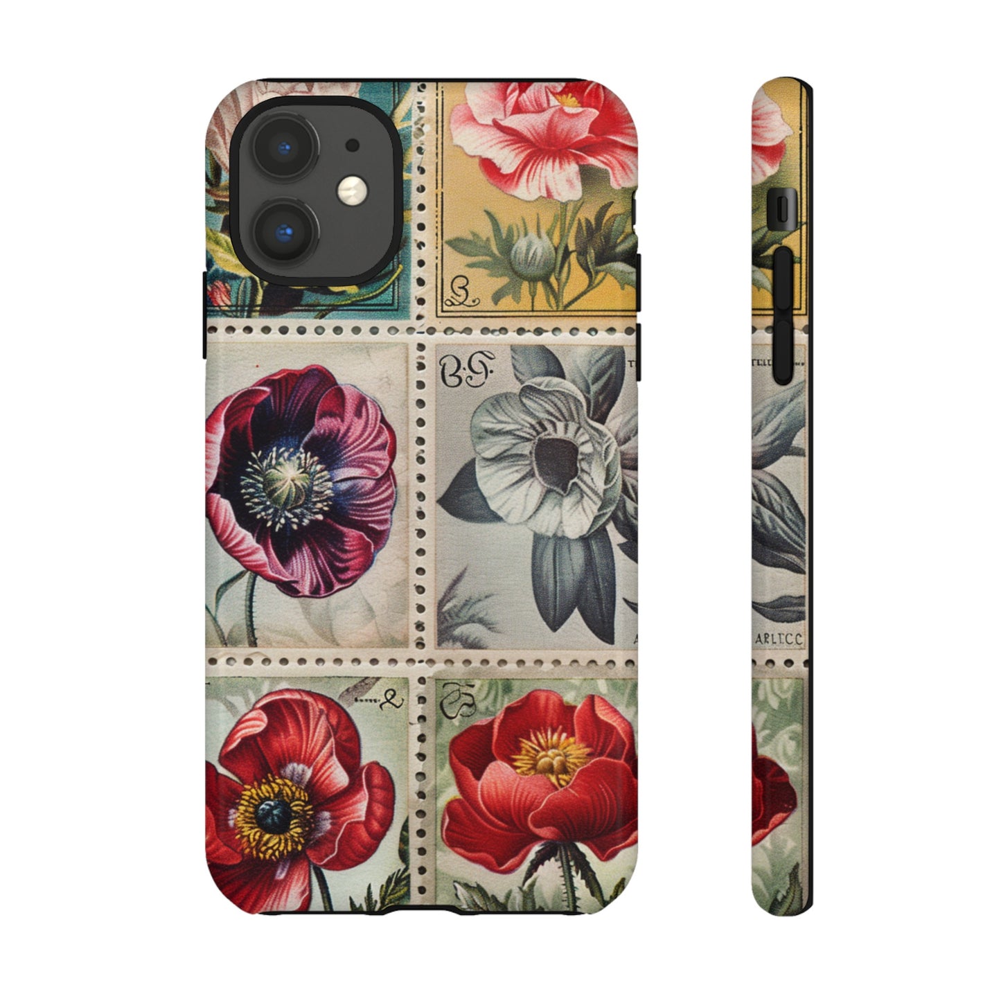Vintage Floral Stamps Phone Case