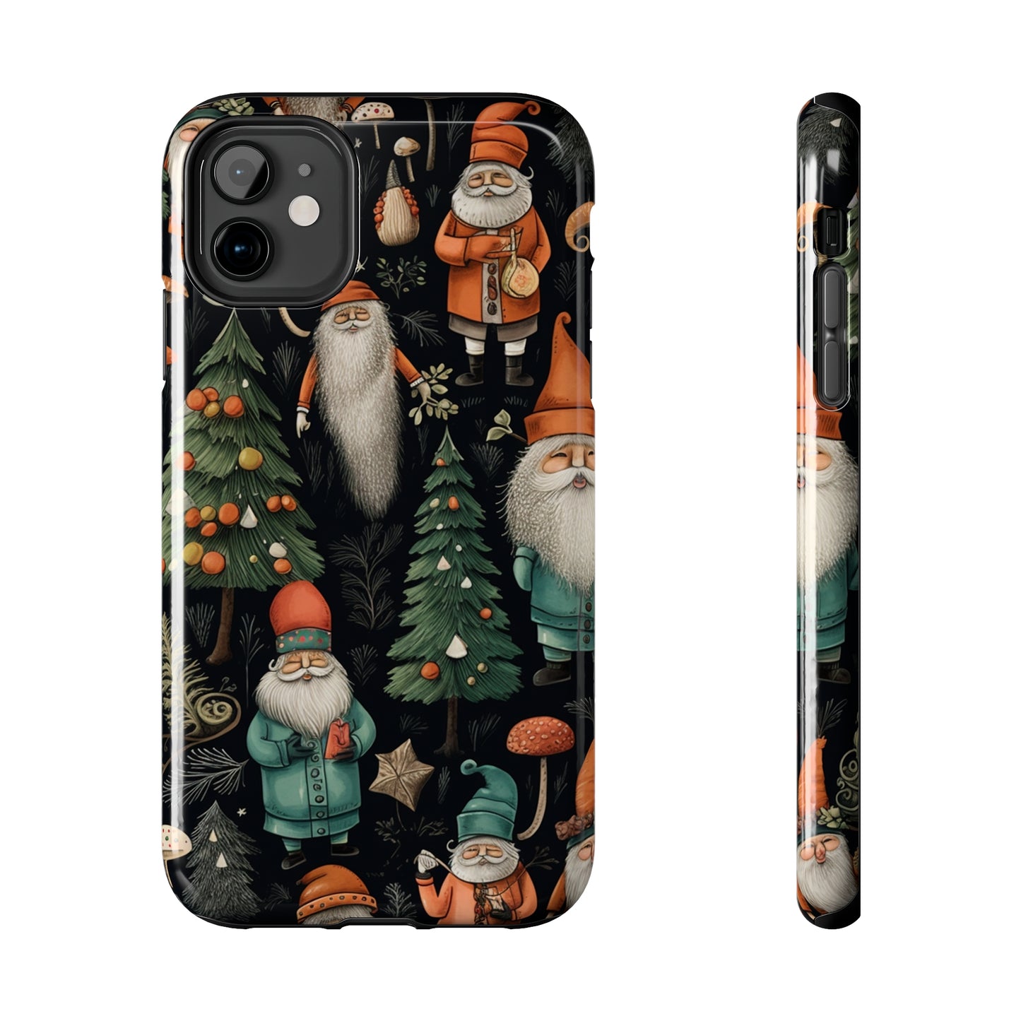 Vintage Santa Magic Mushroom Christmas Phone Case