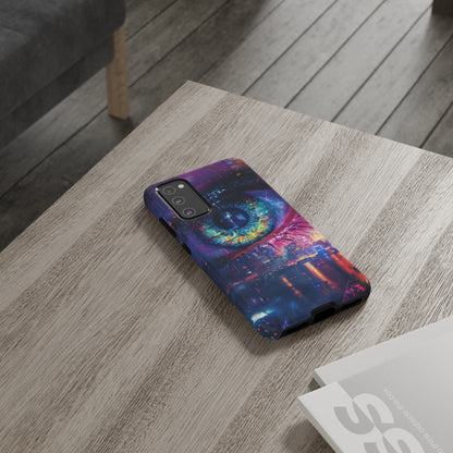 Eye of the Beholder Cyberpunk Art Phone Case