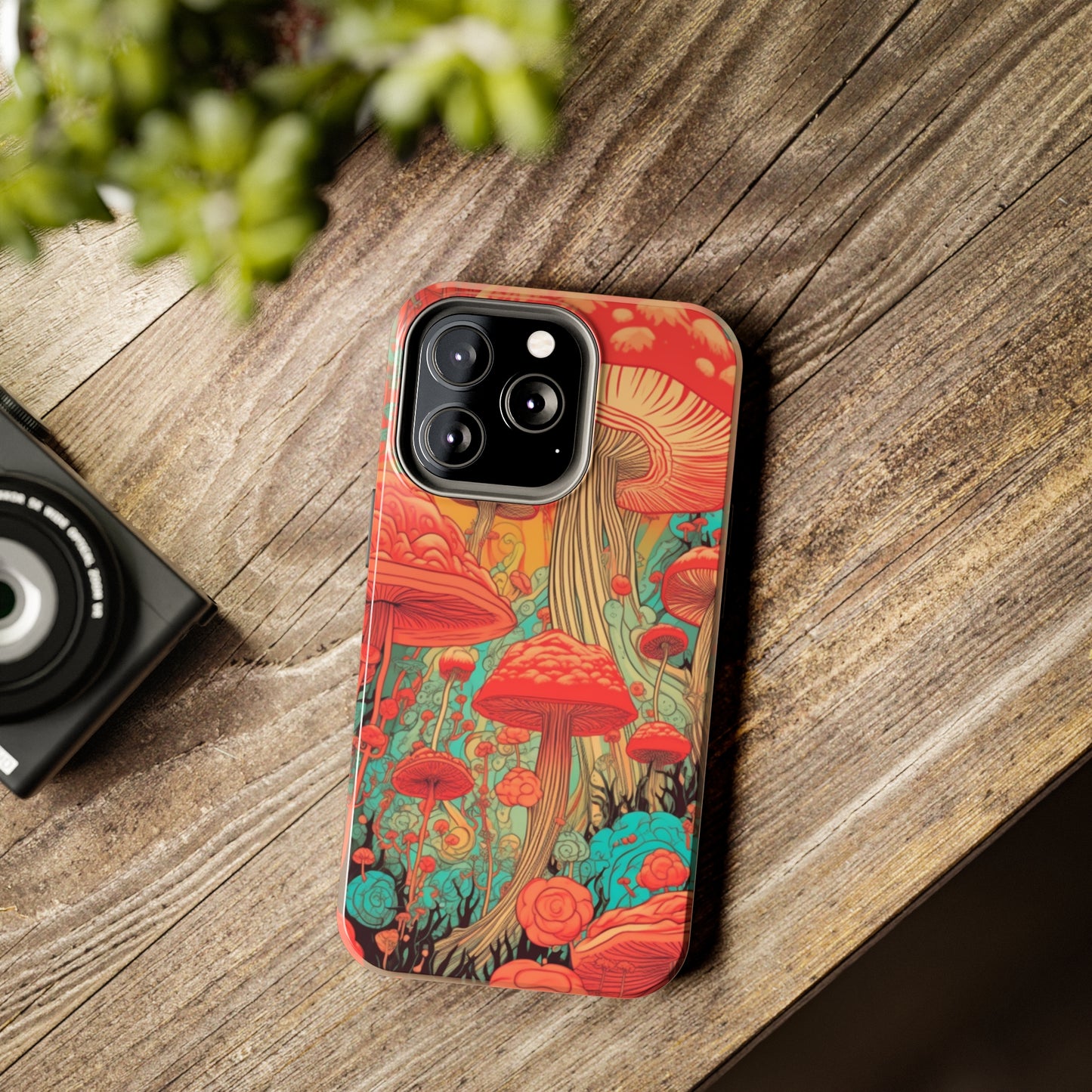 Trippy Magic Mushroom Tough iPhone Case | Embrace the Psychedelic Art