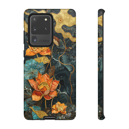 Chiyogami Floral Scroll Work Phone Case