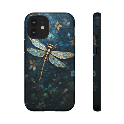 Vintage Mosaic Style Dragonfly