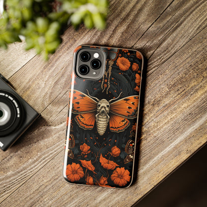 Eerie Elegance: Halloween Goth Moth Apple Phone Case | Dark Enchantment iPhone Case