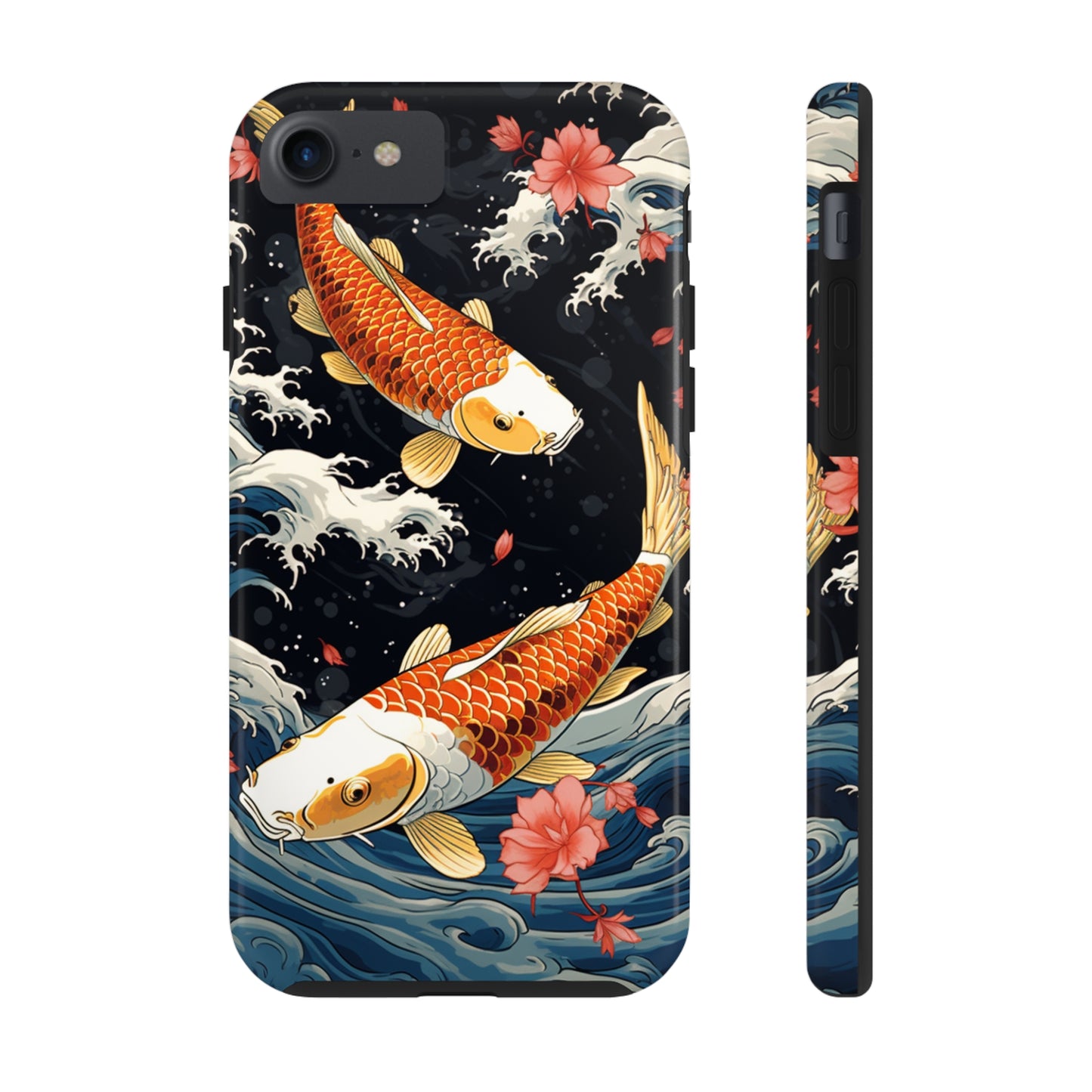 Graceful Flow: Koi Fish Inspired | Japanese Art Masterpiece iPhone Case