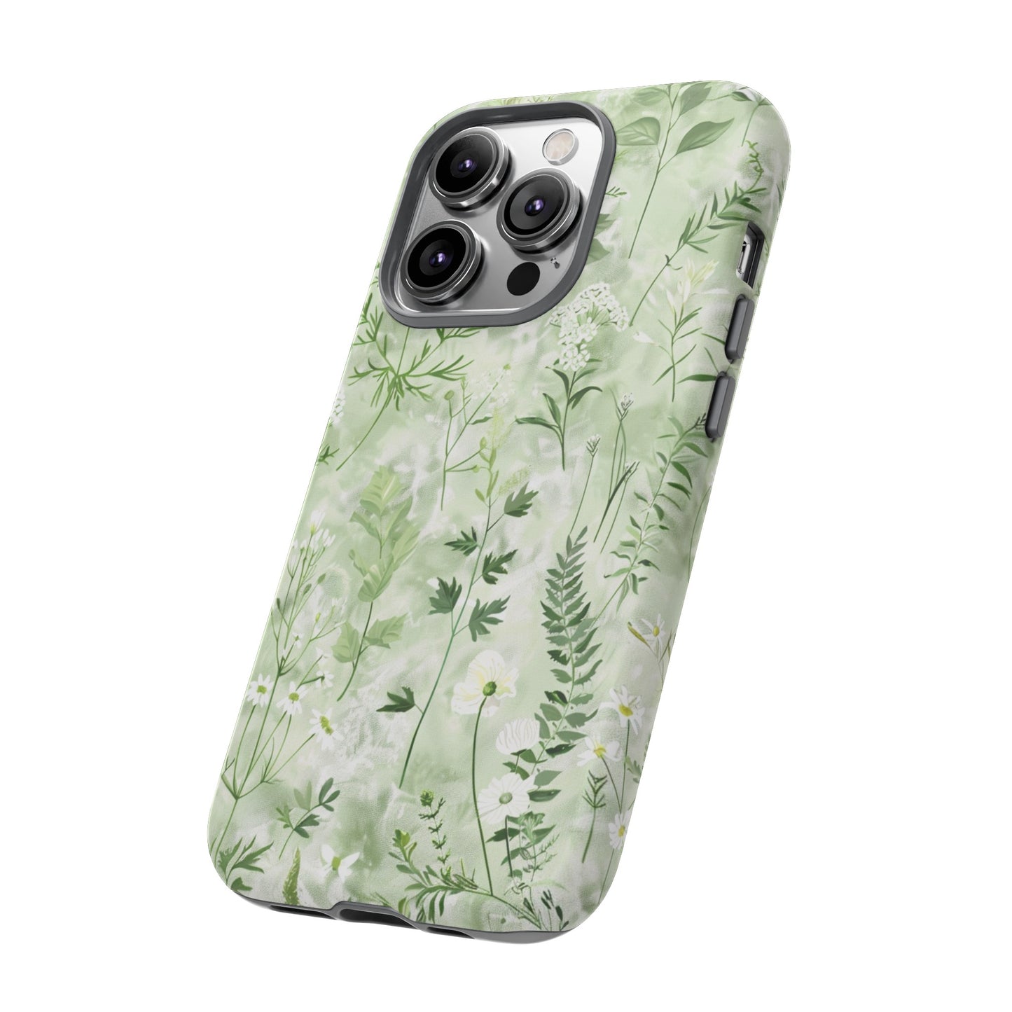 Floral Sage Green Wildflower Phone Case