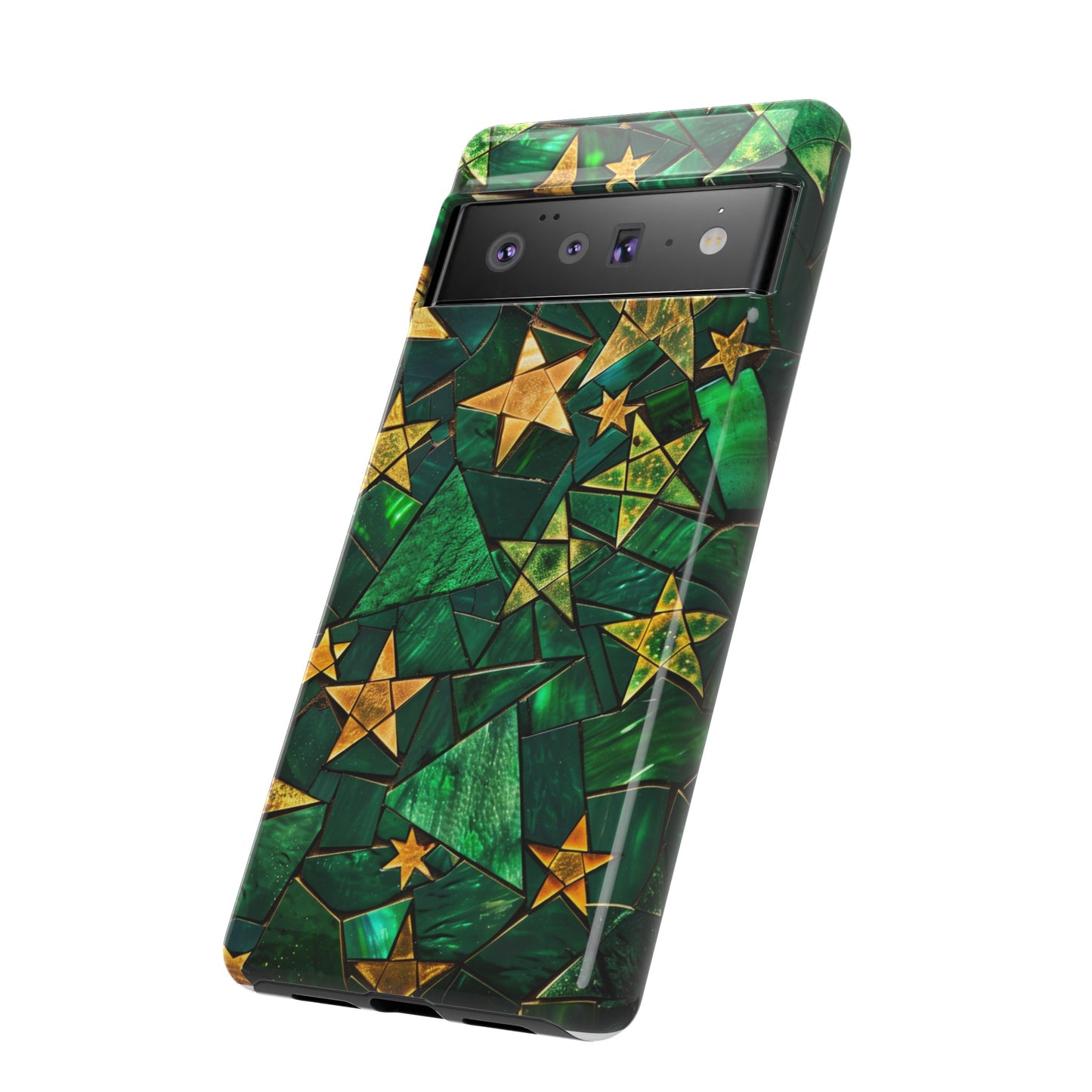 Green Celestial Stained Glass Mosaic Phone Case