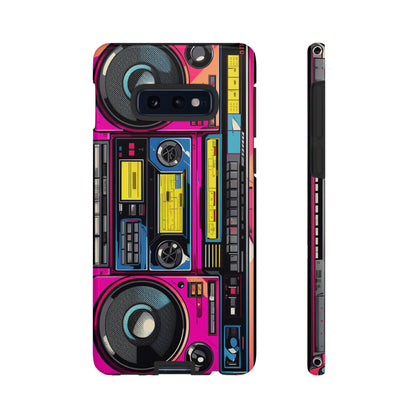 Boombox Hip Hop Music iPhone Case | Embrace Retro Vibes with Urban Beats for Google Pixel, iPhone, and Samsung Cases