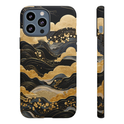 Chiyogami Mountains Tough Phone Case fits Galaxy S23 S22 S21 S20 Plus Ultra | Iphone 14 13 12 11 8 Pro Max Mini | Pixel 7 6 Pro 5 | Japanese