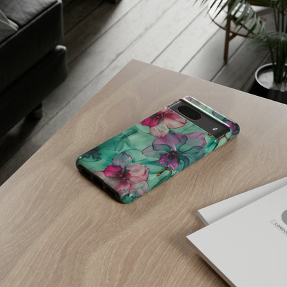 Watercolor Floral Orchids Phone Case