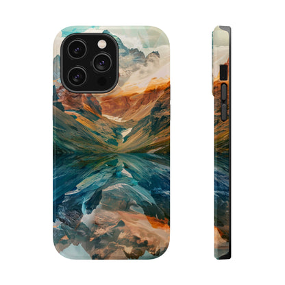 Reflections Mountain Sunset Lake MagSafe Phone Case