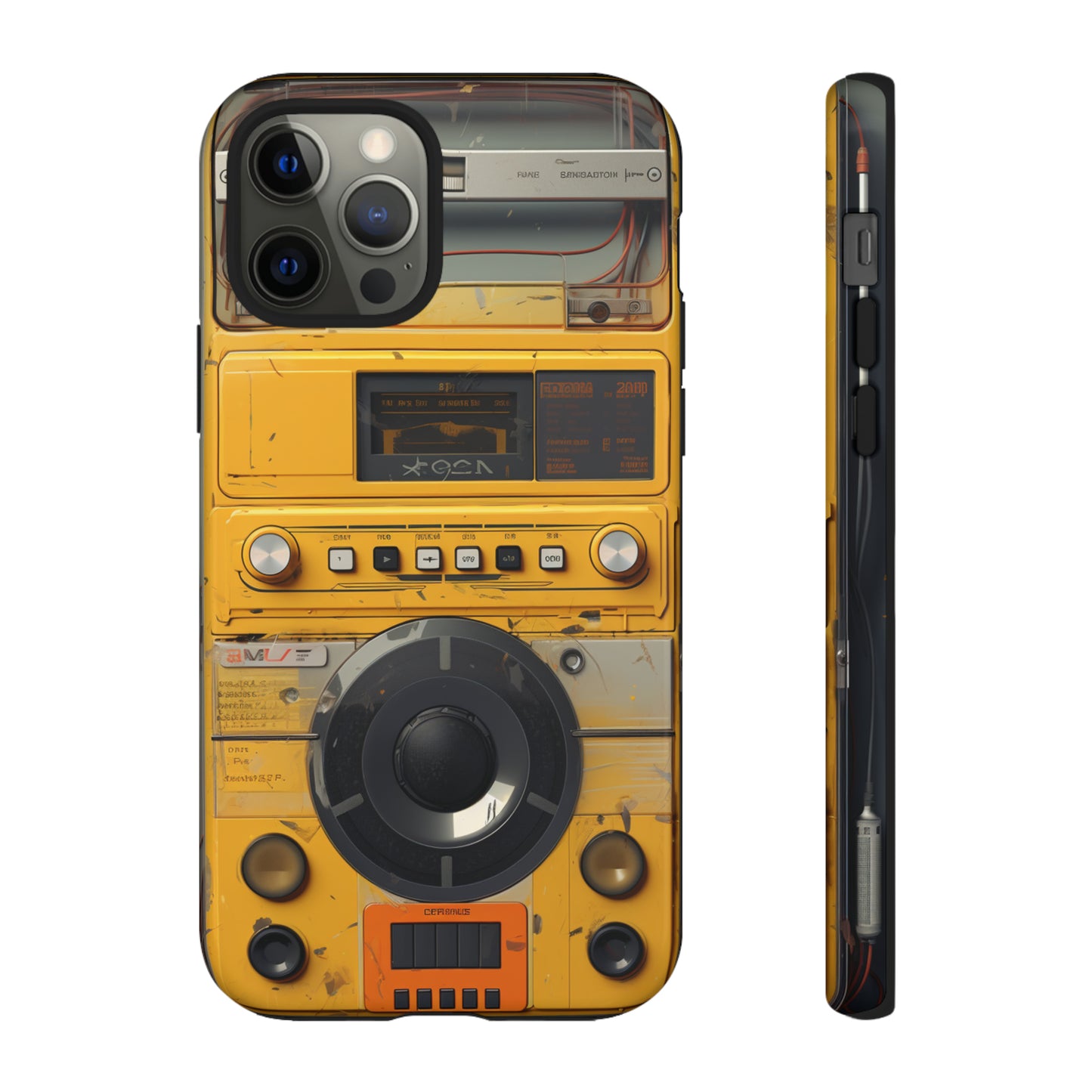 Cyberpunk Techno Gadget Walkman: Premium Phone Tough Case for iPhone, Samsung Galaxy, and Google Pixel