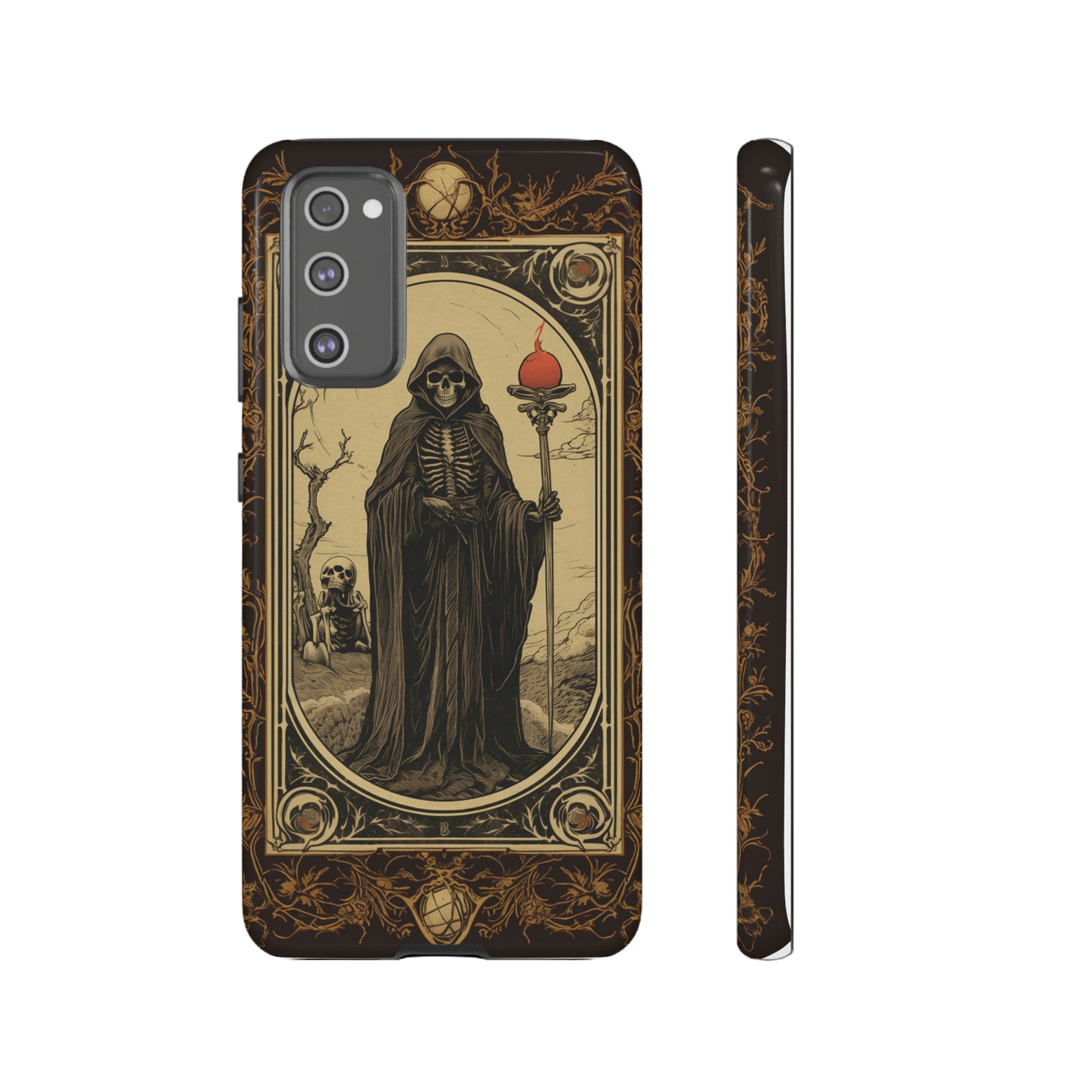 Death's Embrace: The Reaper Tarot Card