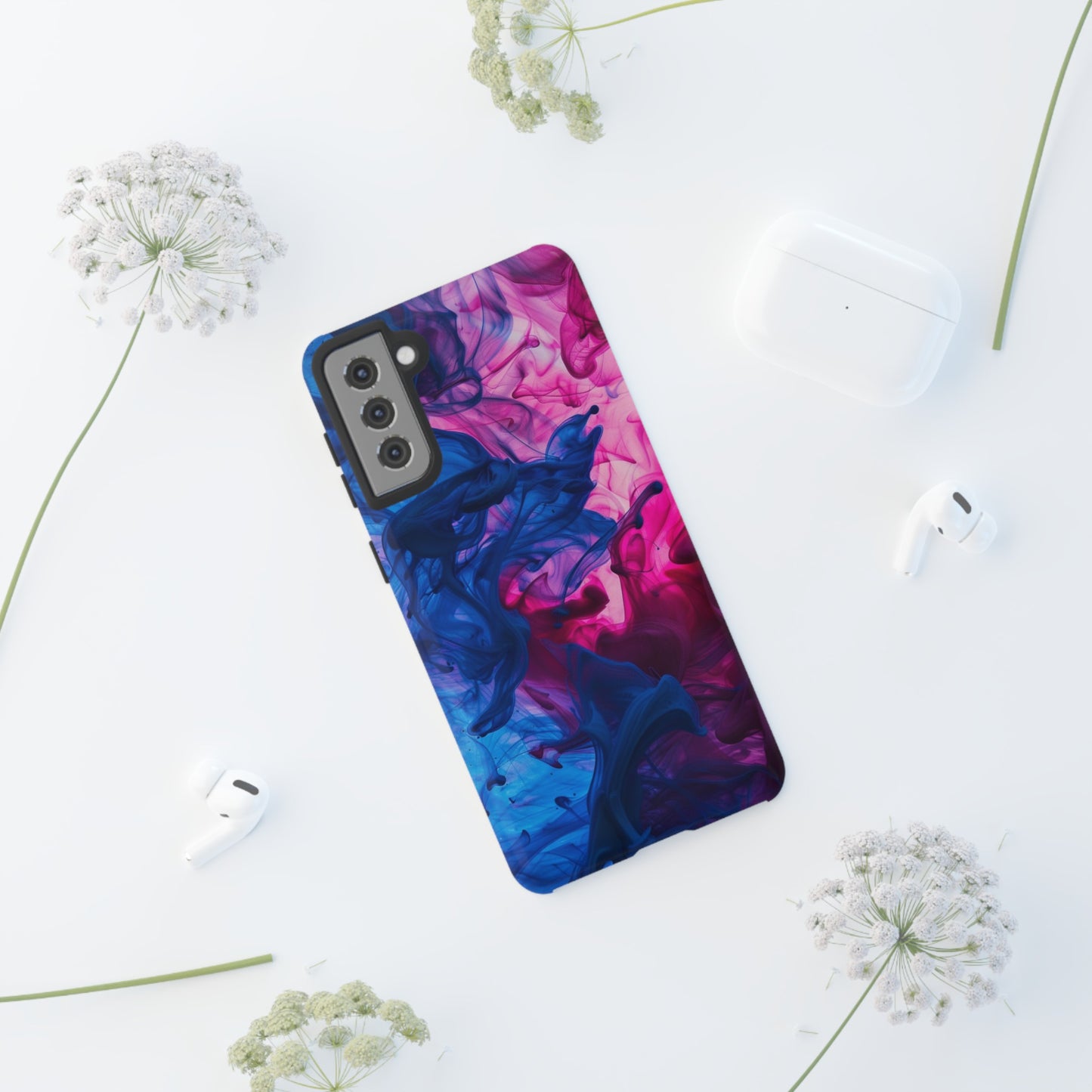 Magenta and Blue Color Explosion Phone Case