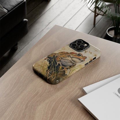 Toad on a Branch Japanese Style Art Painting Phone Case