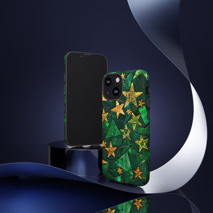 Green Celestial Stained Glass Mosaic Phone Case