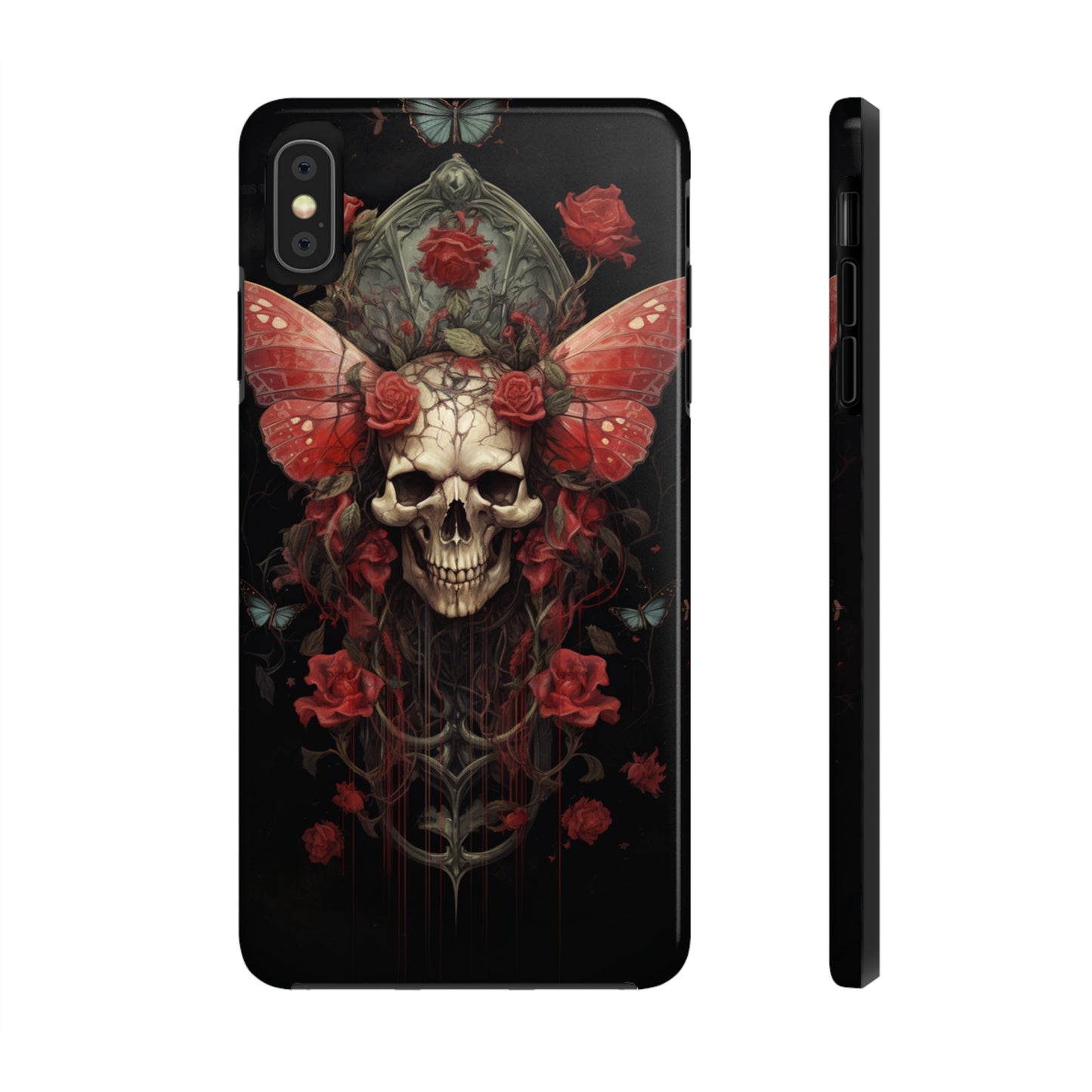 Deadhead Moth Gothic Dark Academia iPhone Case | Embrace Mysterious Elegance