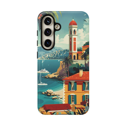 Midcentury French Riviera Landscape Painting Phone Case