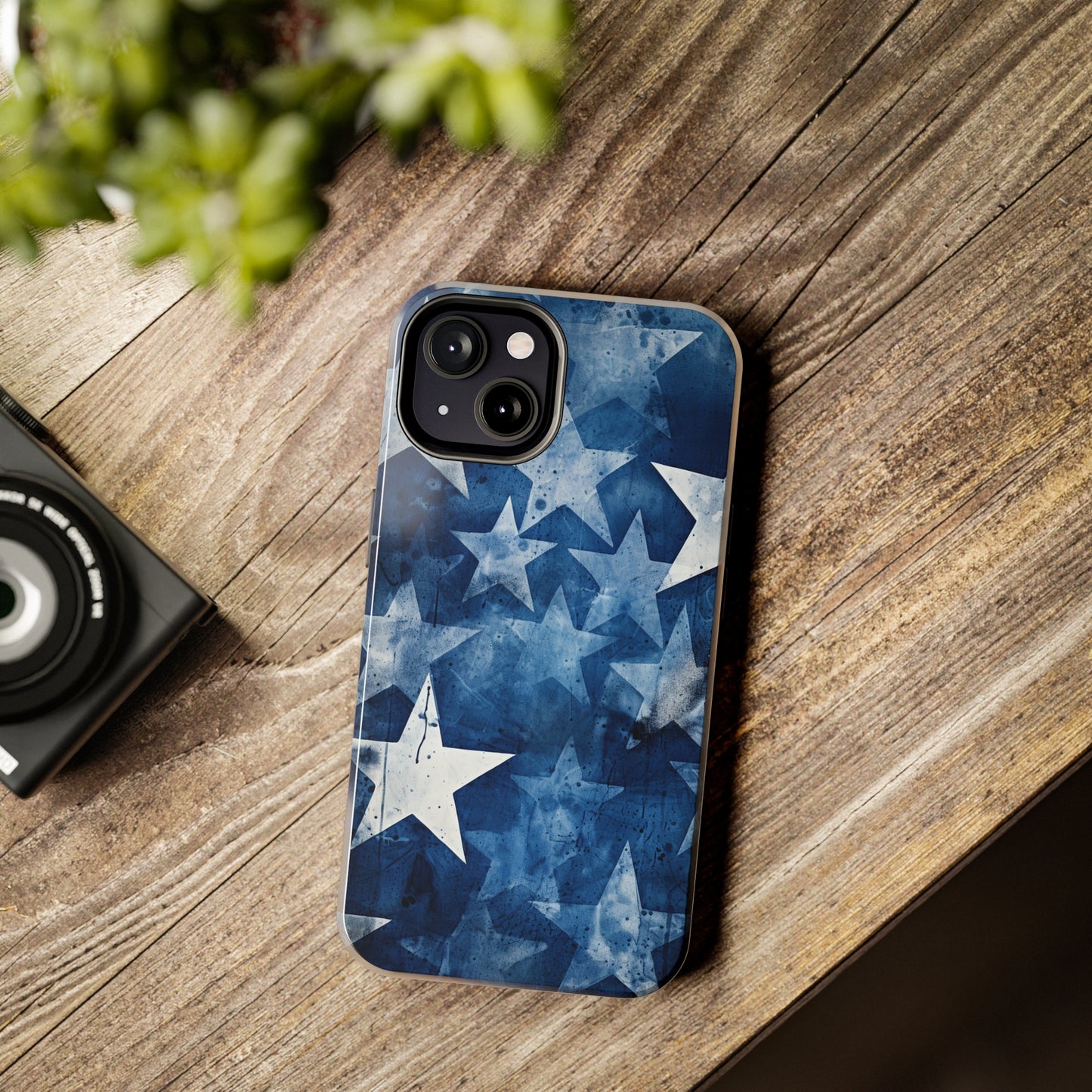 Starry Nights: Denim Dreams | Celestial Star-Patterned iPhone Case