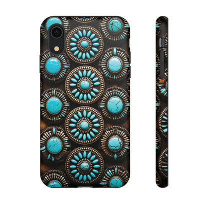 Vintage Navajo Native American Turquoise Concho Phone Case