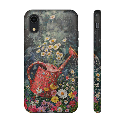 Flowers and Watering Can Floral Oil Painting Phone Case