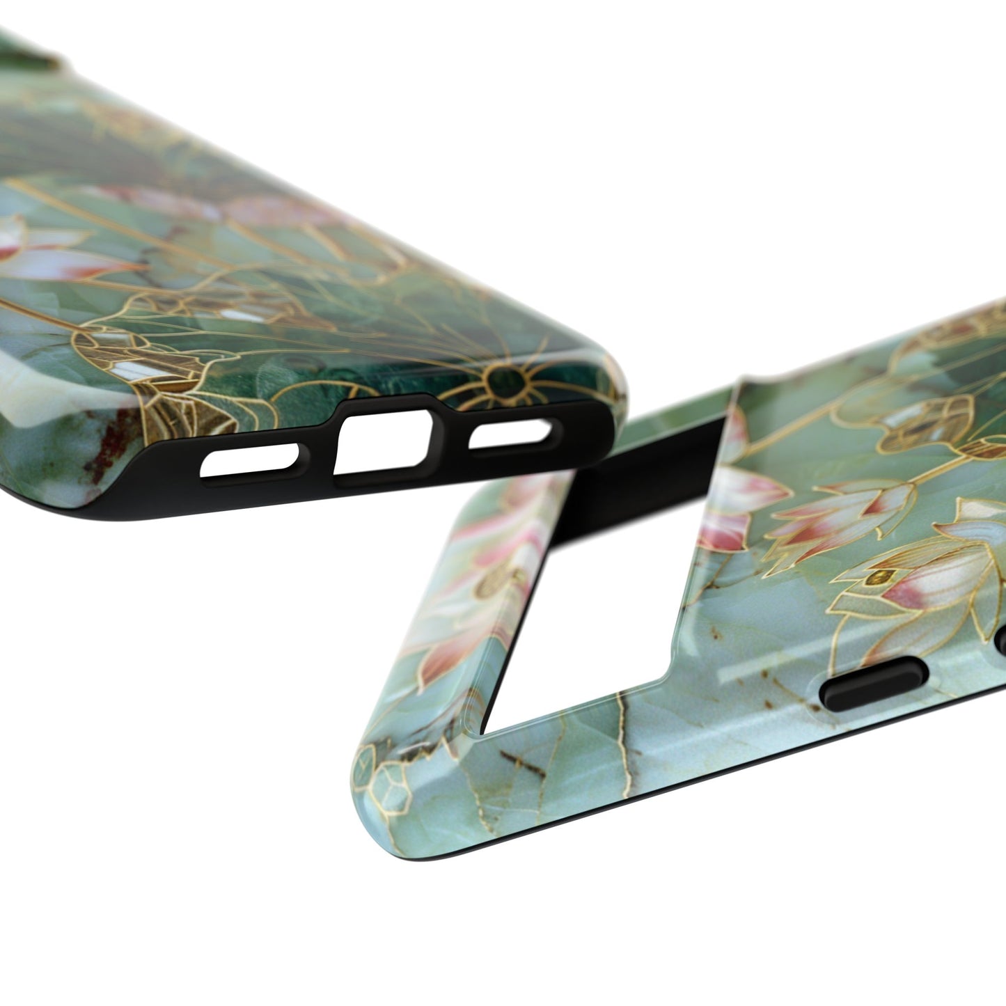 Elegant Floral Phone Case - Tough Cases with Lotus Design