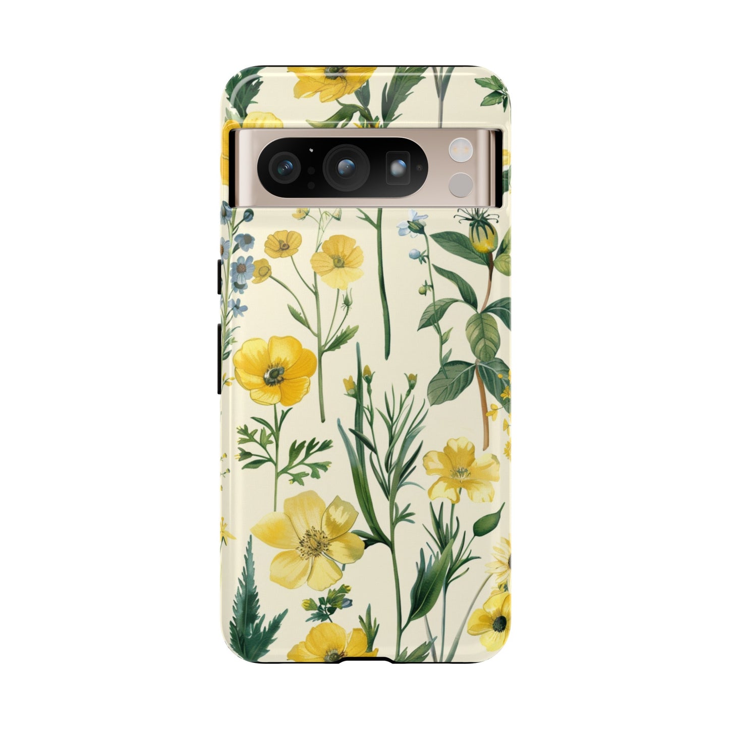 Floral Sage Yellow Wildflower Phone Case