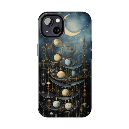 Esoteric Art Nouveau Moon Phases iPhone Case | Embrace the Mystical Beauty of Lunar Transitions