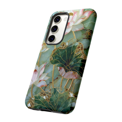 Elegant Floral Phone Case - Tough Cases with Lotus Design