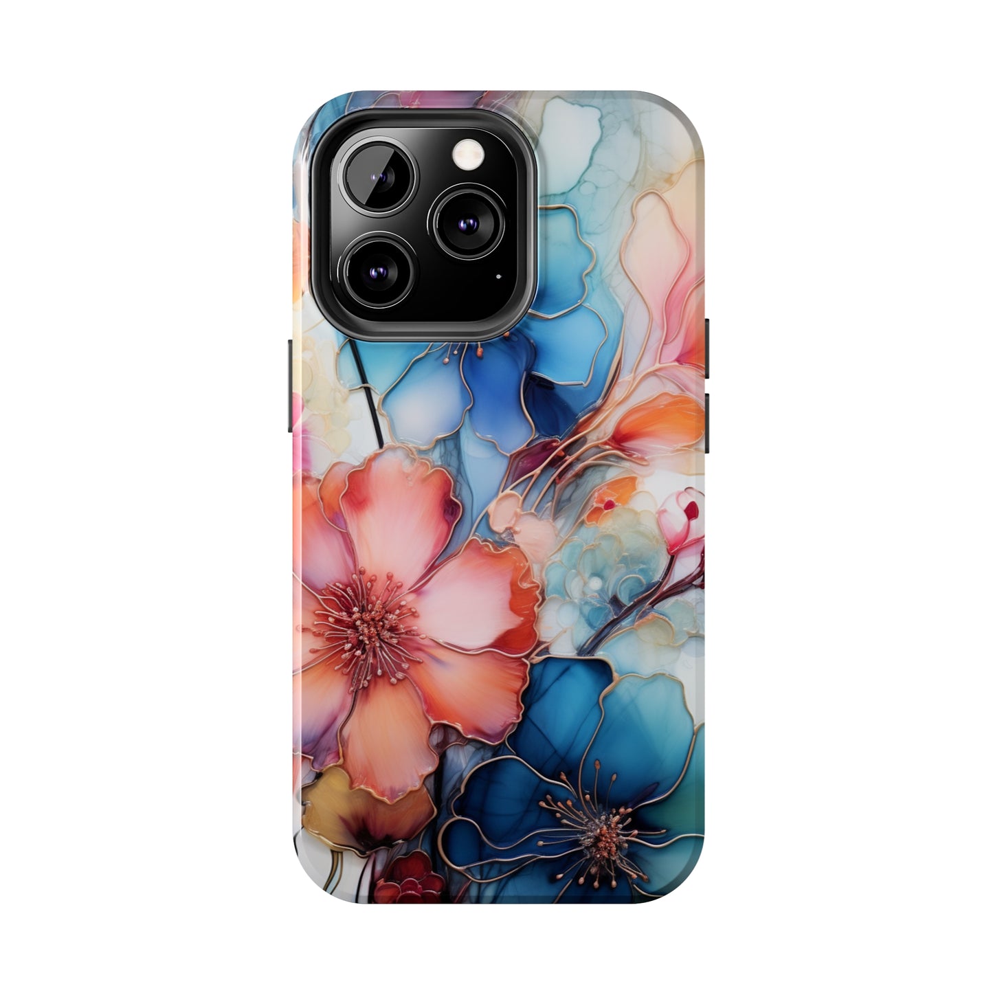 Marbled Watercolor iPhone Case | Embrace the Mesmerizing Multicolor Art