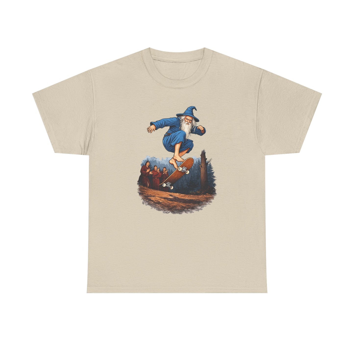 Wizard Skateboarding Fantasy T Shirt Magical Street Style Tee