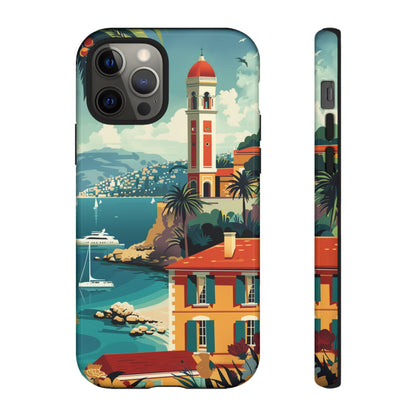 Midcentury French Riviera Landscape Painting Phone Case