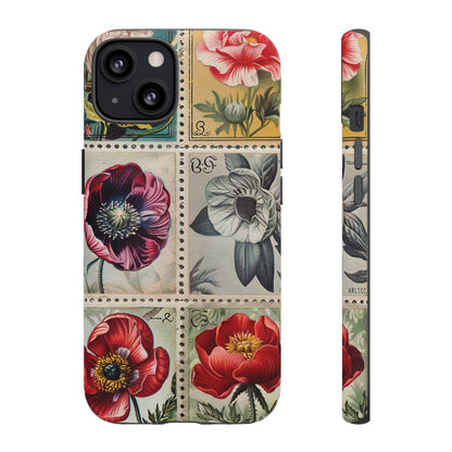 Vintage Floral Stamps Phone Case