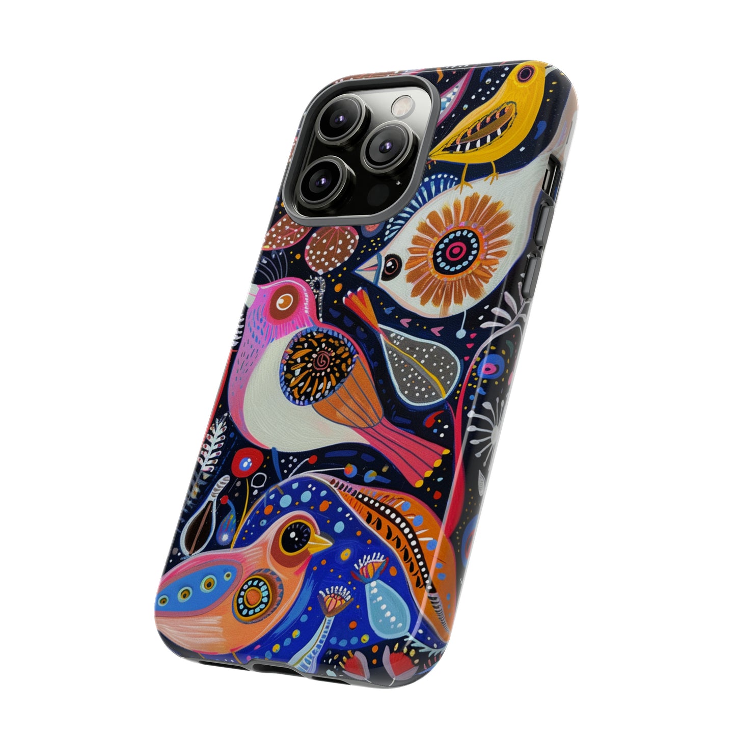 Mexican Style Bird Painting Phone Case