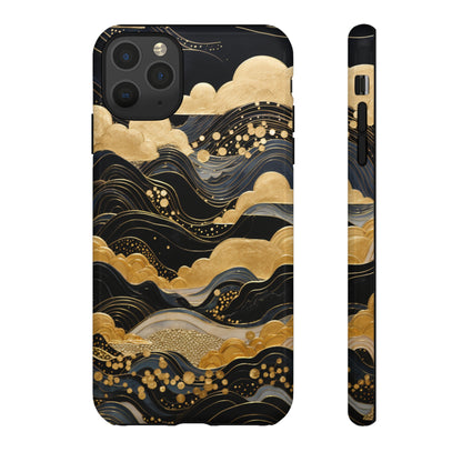 Chiyogami Mountains Tough Phone Case fits Galaxy S23 S22 S21 S20 Plus Ultra | Iphone 14 13 12 11 8 Pro Max Mini | Pixel 7 6 Pro 5 | Japanese