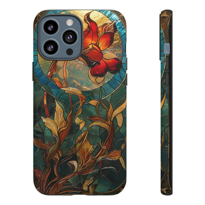 Art Nouveau Floral Full Moon Phone Case