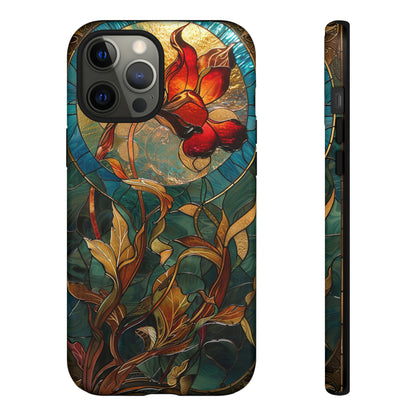 Art Nouveau Floral Full Moon Phone Case