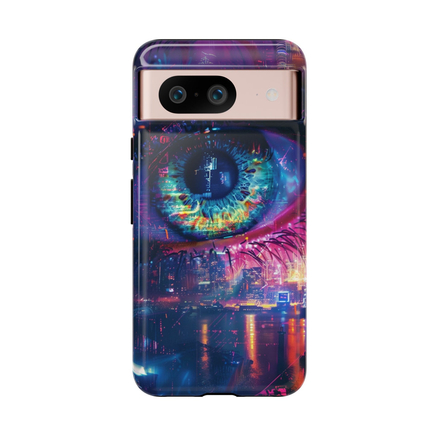 Eye of the Beholder Cyberpunk Art Phone Case