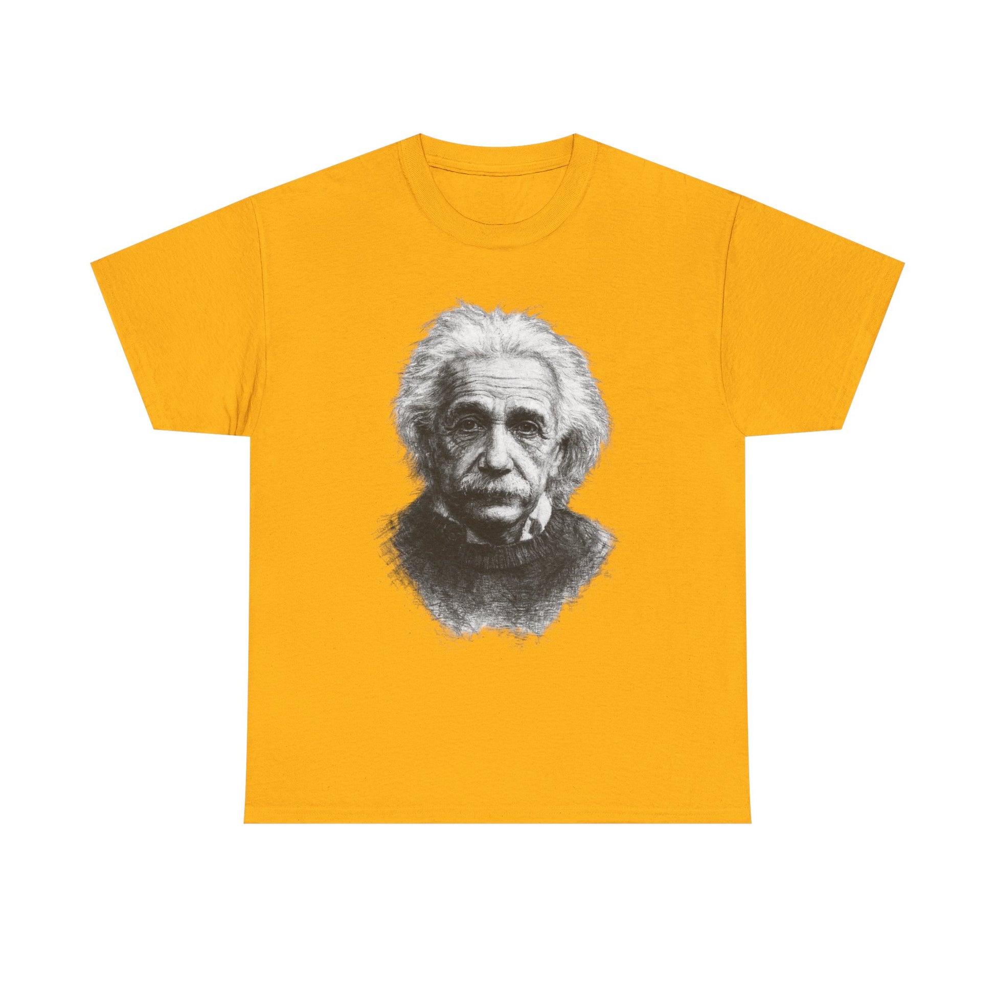 Genius physicist Albert Einstein science graphic tee for nerds and scholars