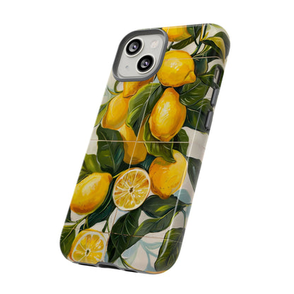 Mediterranean Lemon Italian Tile iPhone 14 Case