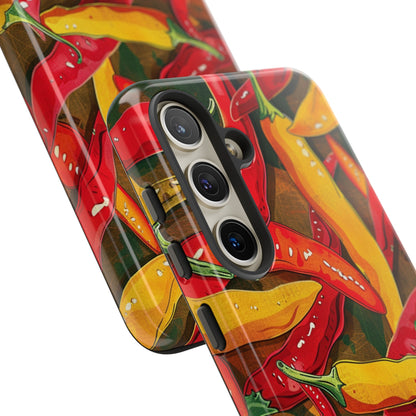 Yellow and Red Chili Peppers Phone Case