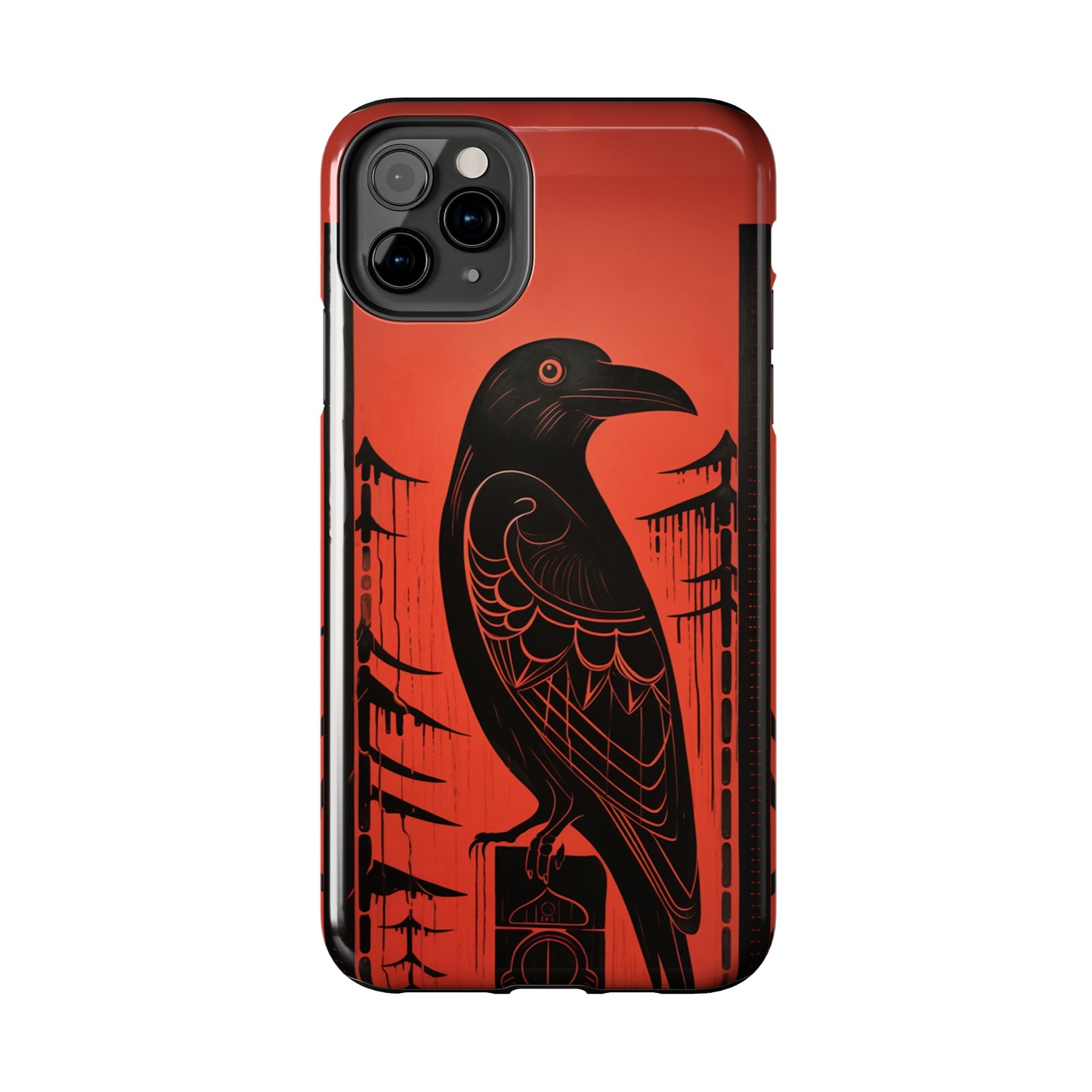 Mystic Totem: Northwest Native American Tribal Raven | Cultural Heritage iPhone Case