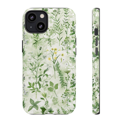 Floral Sage Green Wildflower Phone Case