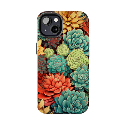 Succulent Desert Cactus Floral iPhone Case | Embrace the Beauty of Arid Elegance