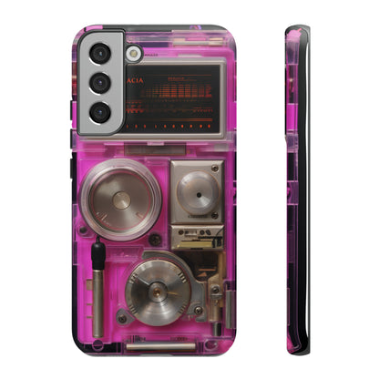 Cyberpunk Techno Gadget Walkman: Retro-Futuristic Premium Tough Phone Case | Iconic Style for iPhone, Samsung Galaxy, and Google Pixel